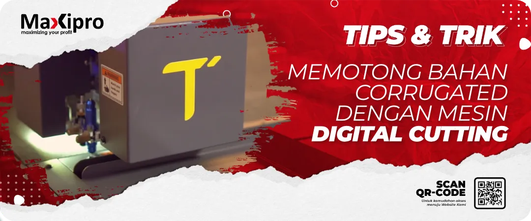 Memotong Bahan Corrugated dengan Mesin DiGITAL CUTTING