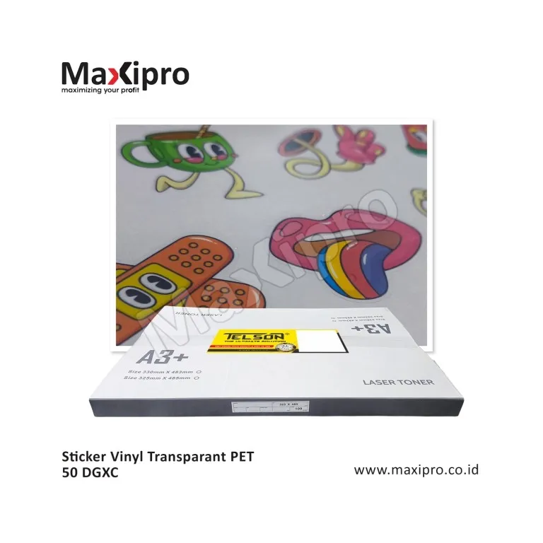 Bahan Sticker Vinyl Transparant