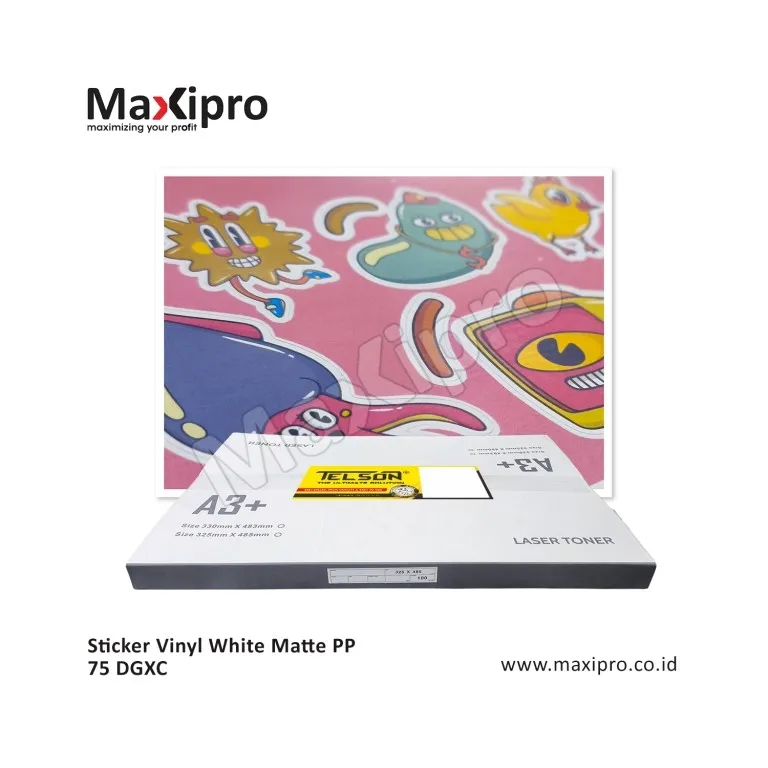 Bahan Sticker Vinyl White Matte